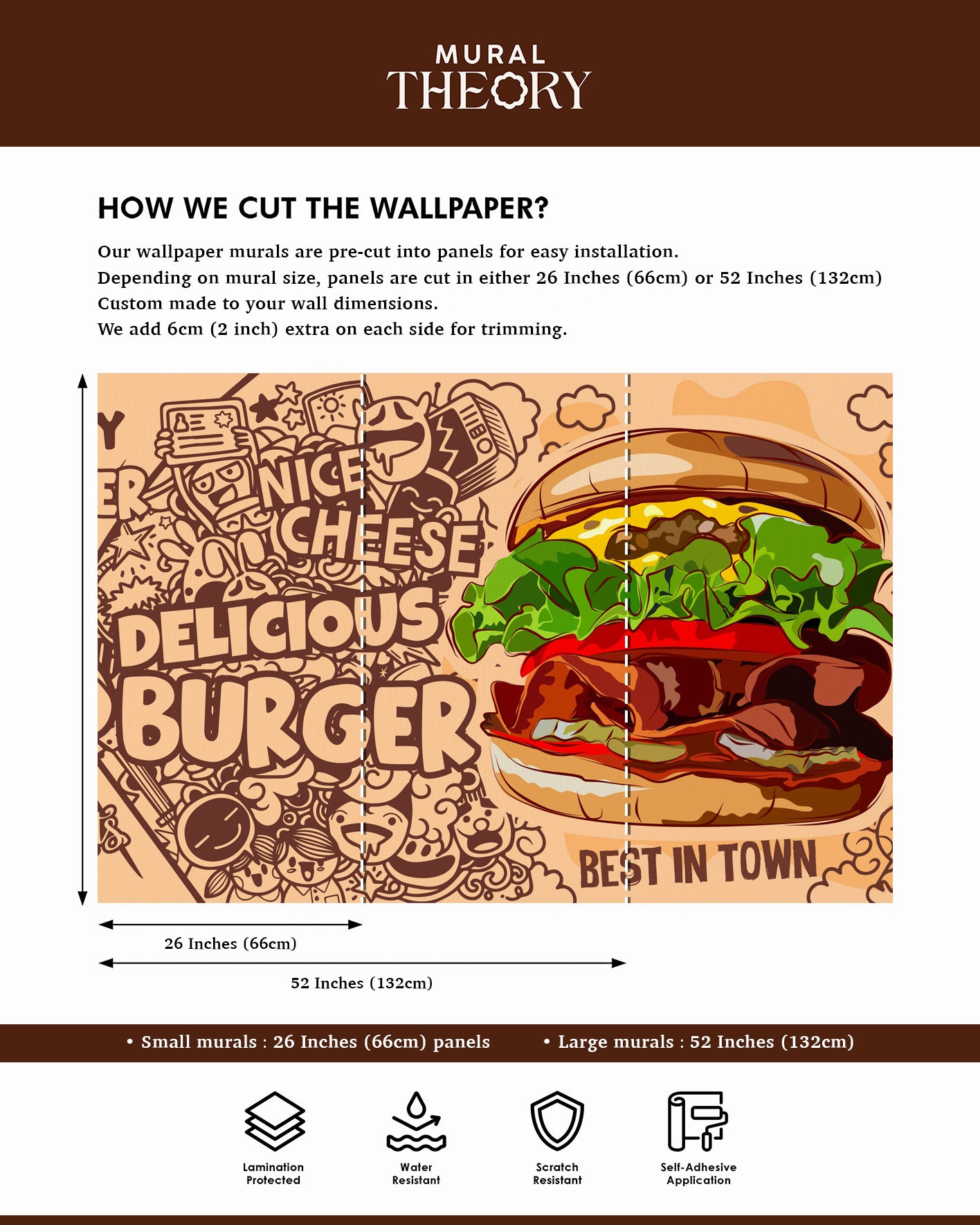 Burger Bliss Wall Mural