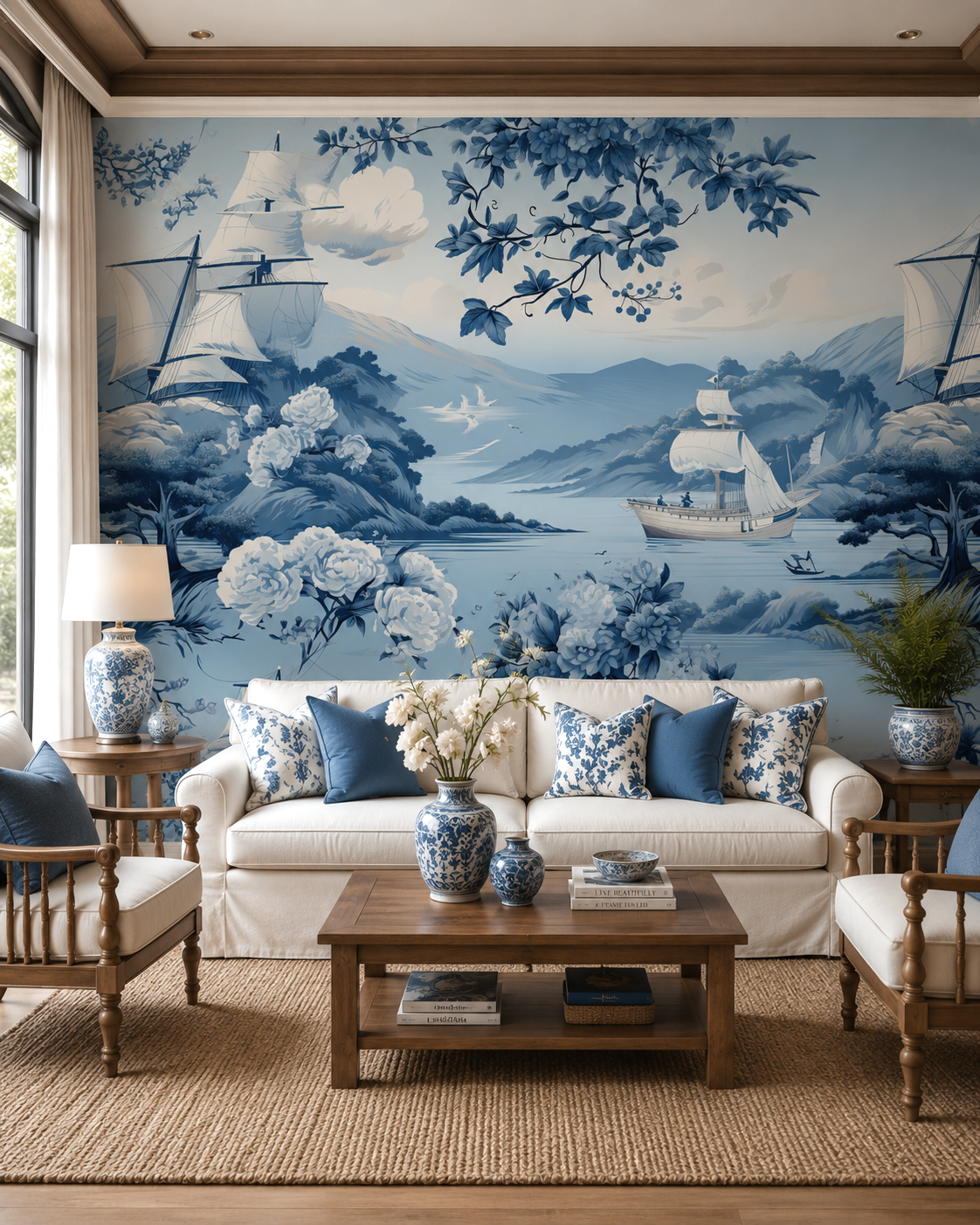 Azure Voyage Wall Mural