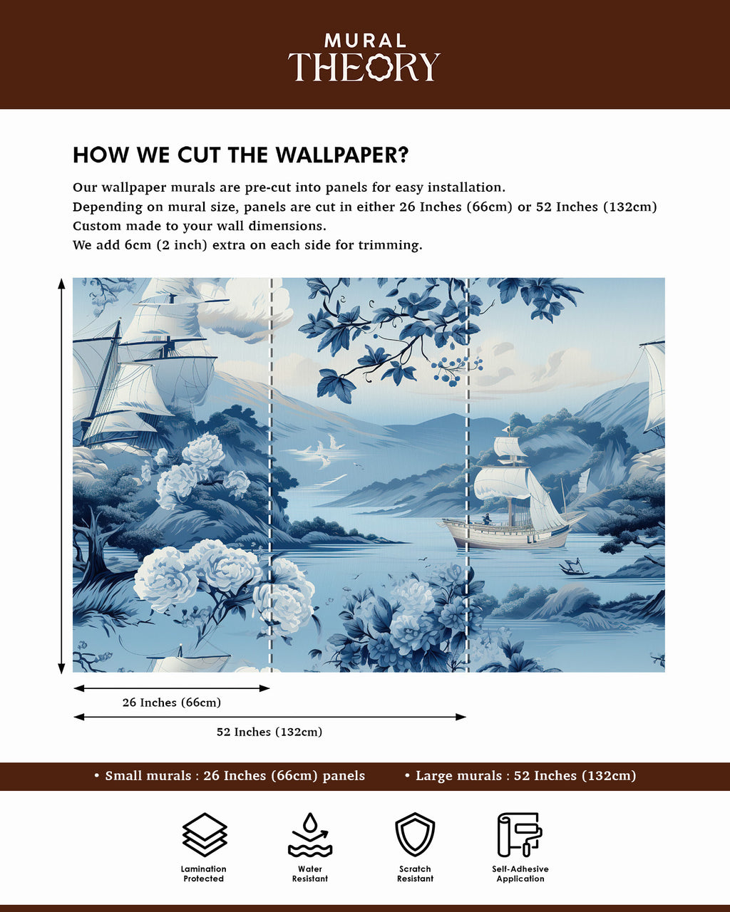 Azure Voyage Wall Mural