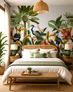 Tropical Aviary Wall Mural