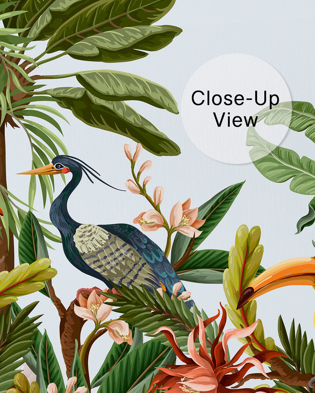 Tropical Aviary Wall Mural