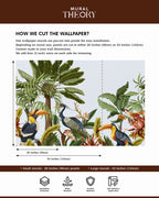 Tropical Aviary Wall Mural