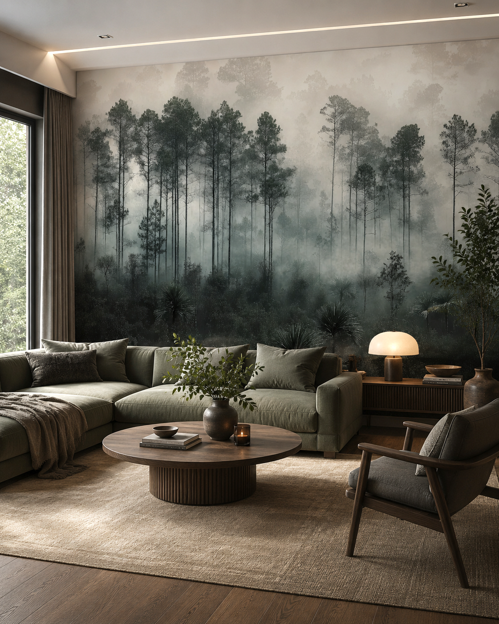 Whispering Pines Wall Mural