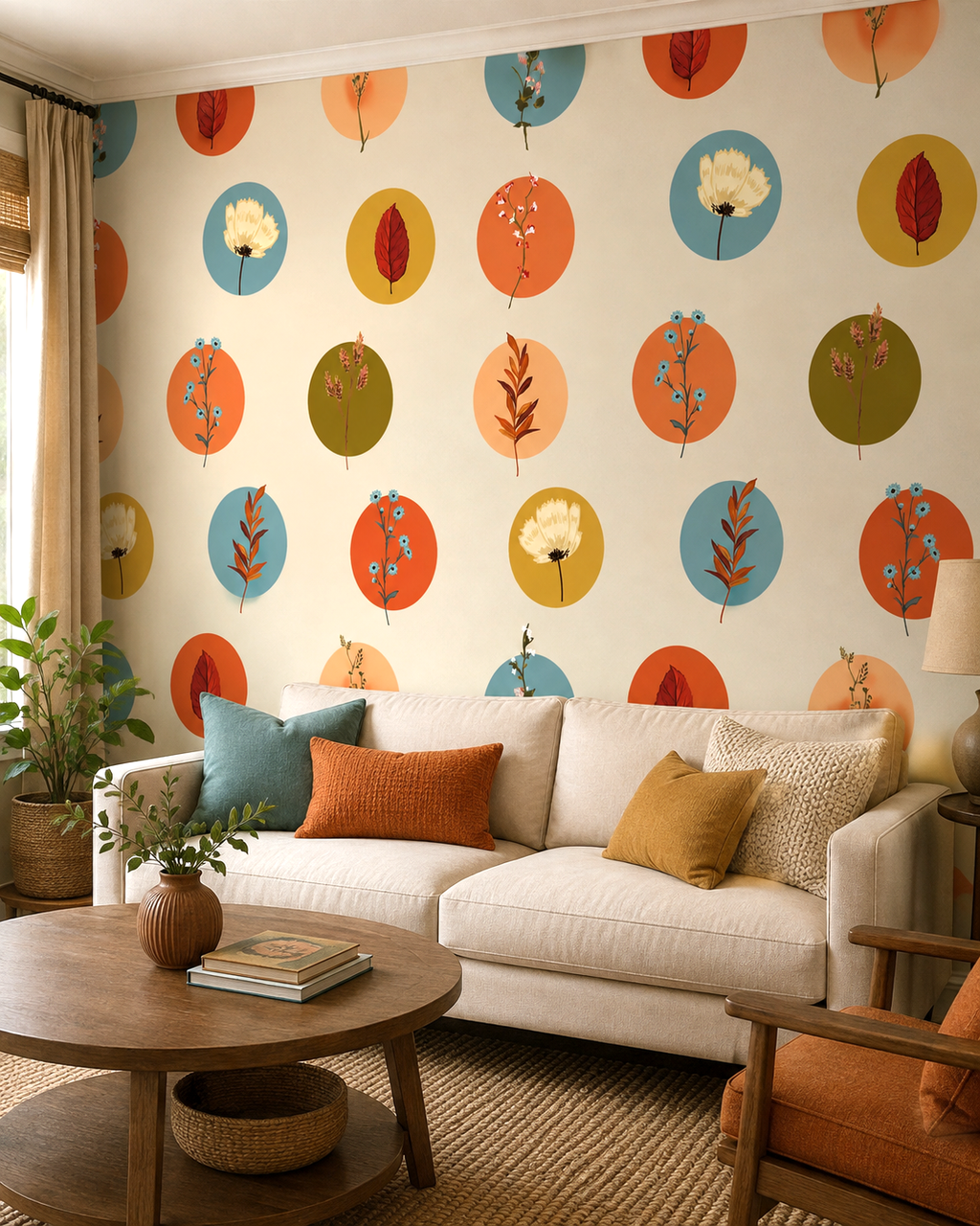 Botanical Circles Wall Mural