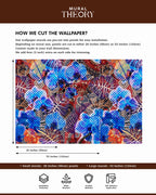 Blue Boheme Wall Mural