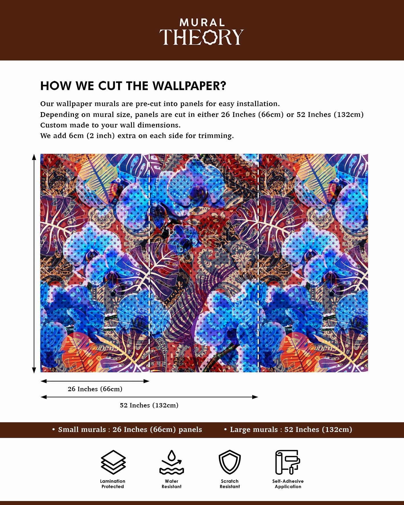 Blue Boheme Wall Mural