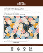 Retro Circles Wall Mural
