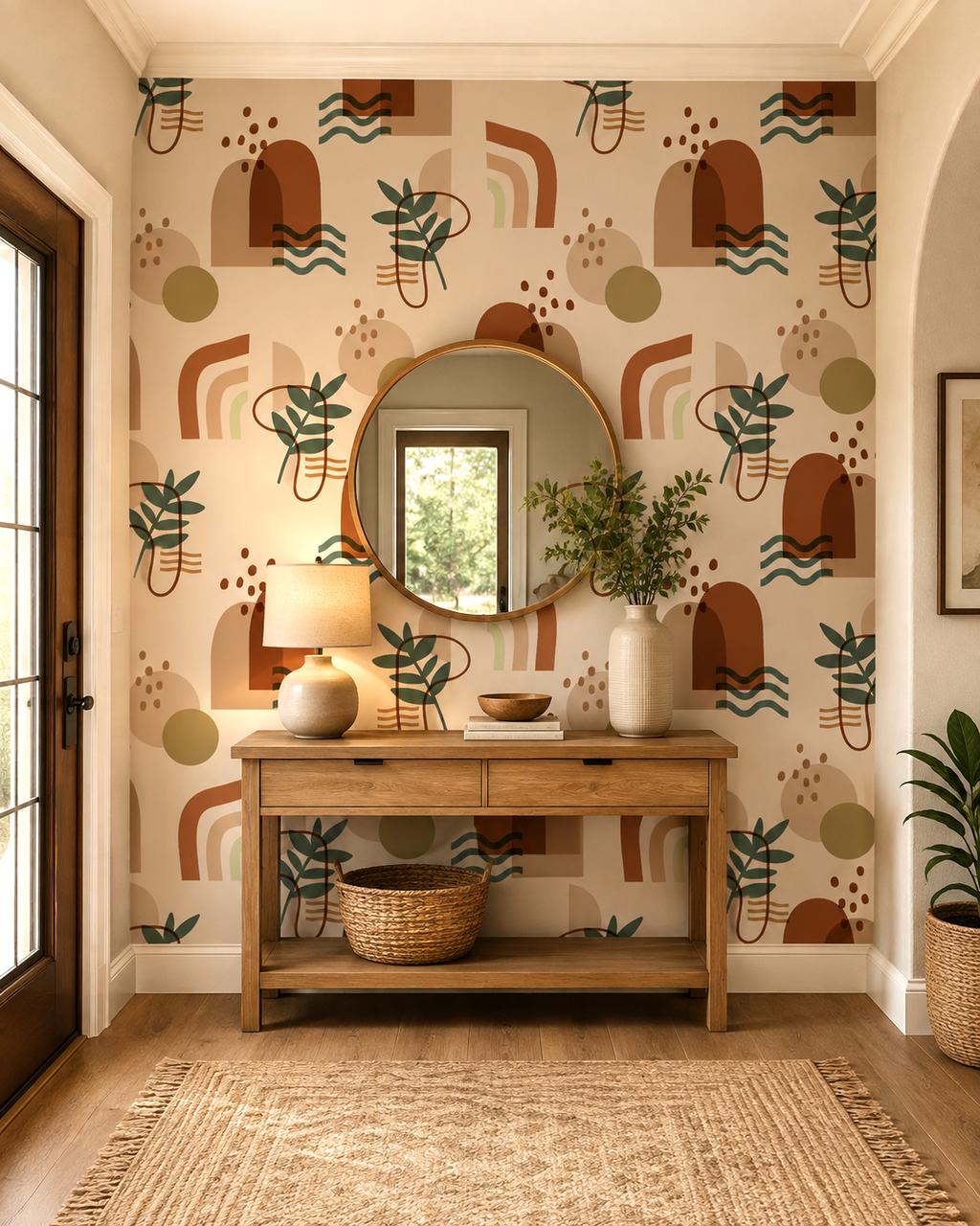 Earthy Arches Wall Mural