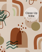 Earthy Arches Wall Mural