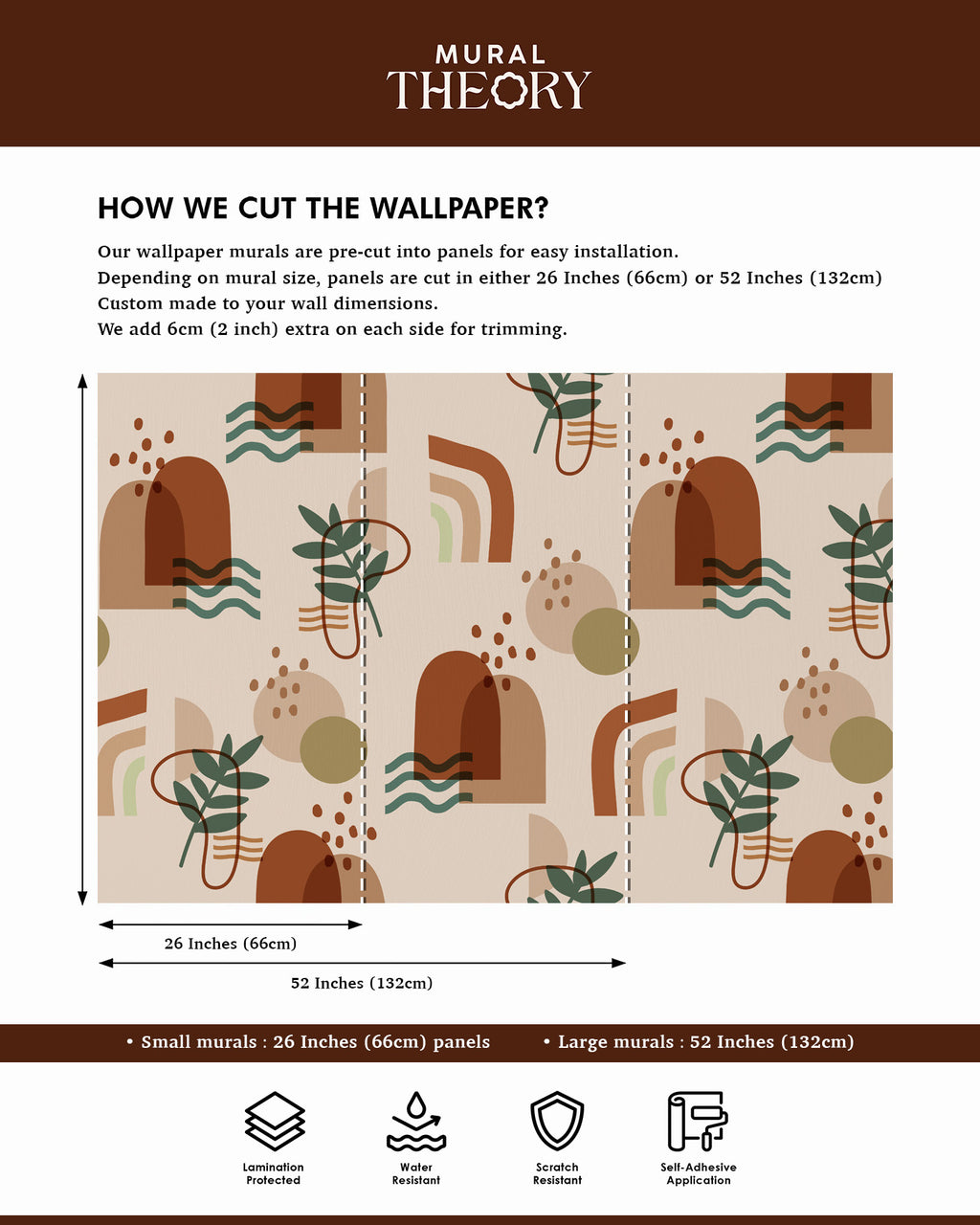 Earthy Arches Wall Mural