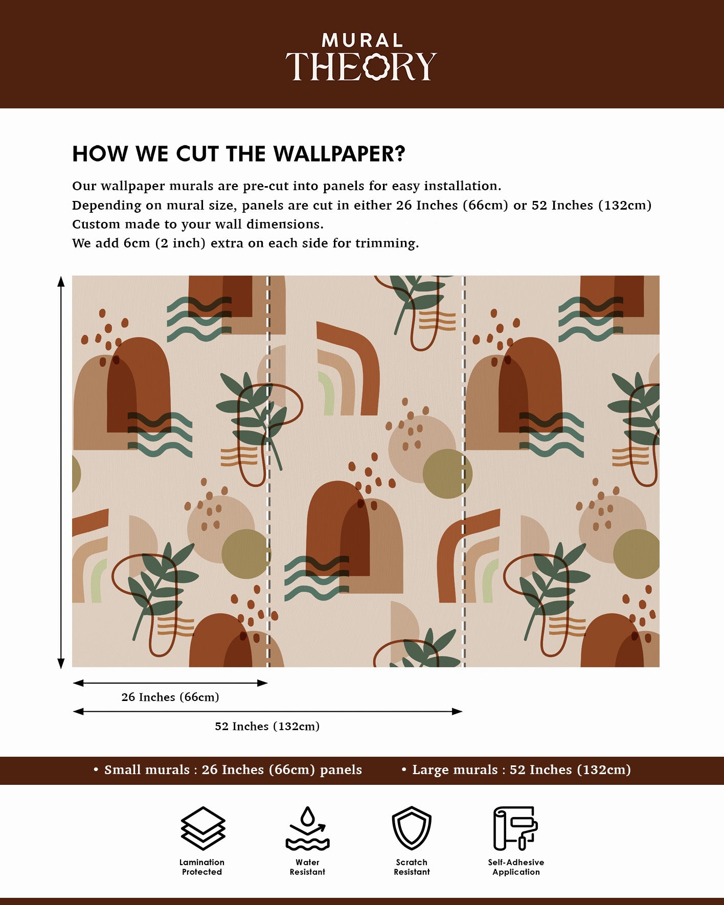 Earthy Arches Wall Mural