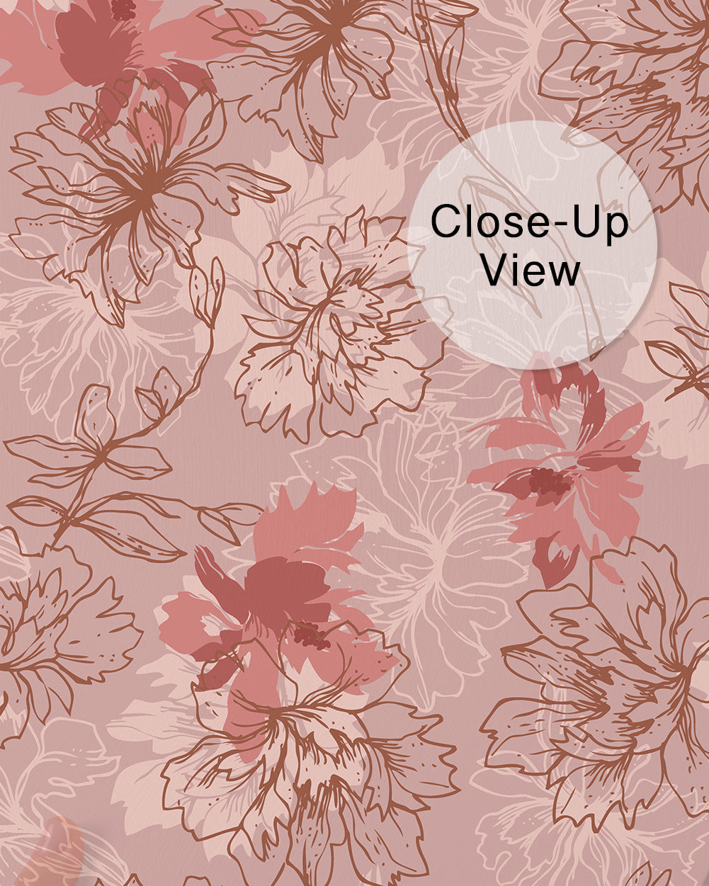 Blush Botanica Wall Mural