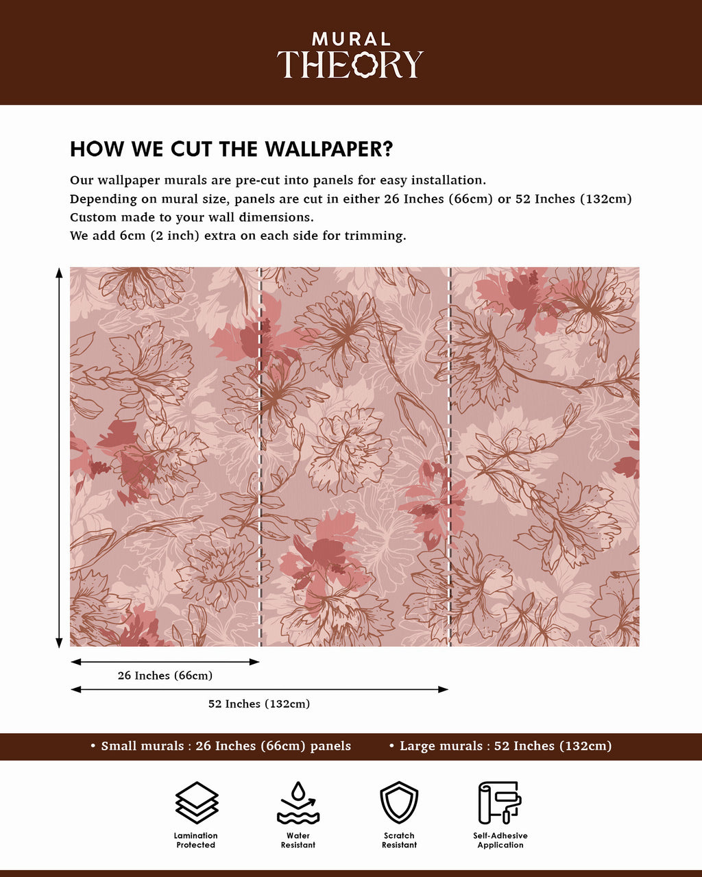 Blush Botanica Wall Mural