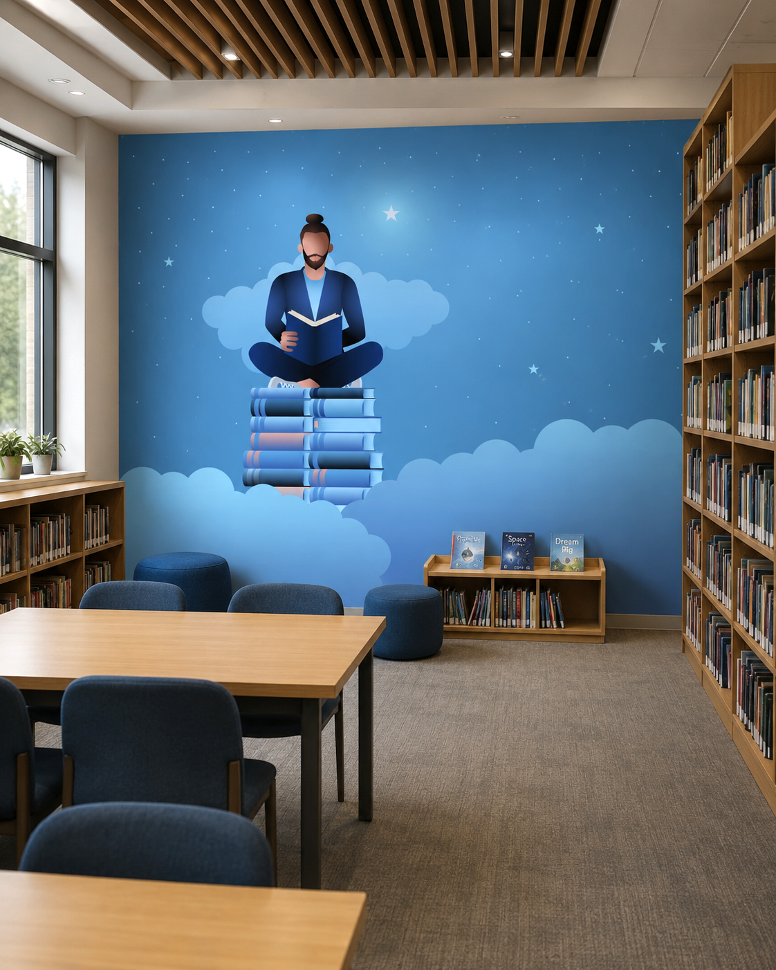 Dreams on Books Wall Mural