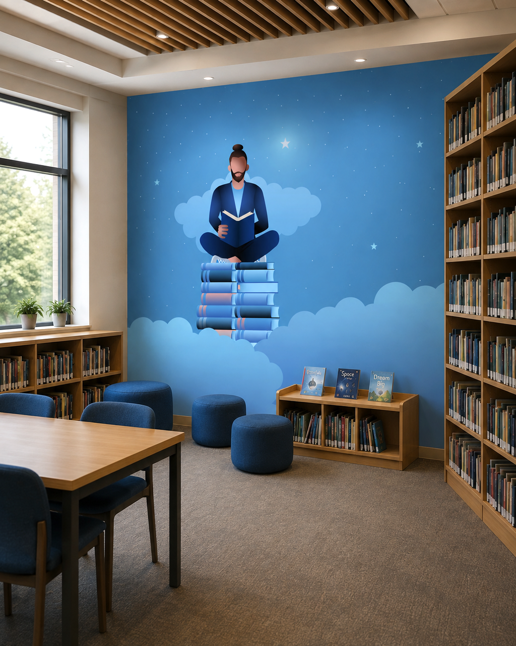 Dreams on Books Wall Mural