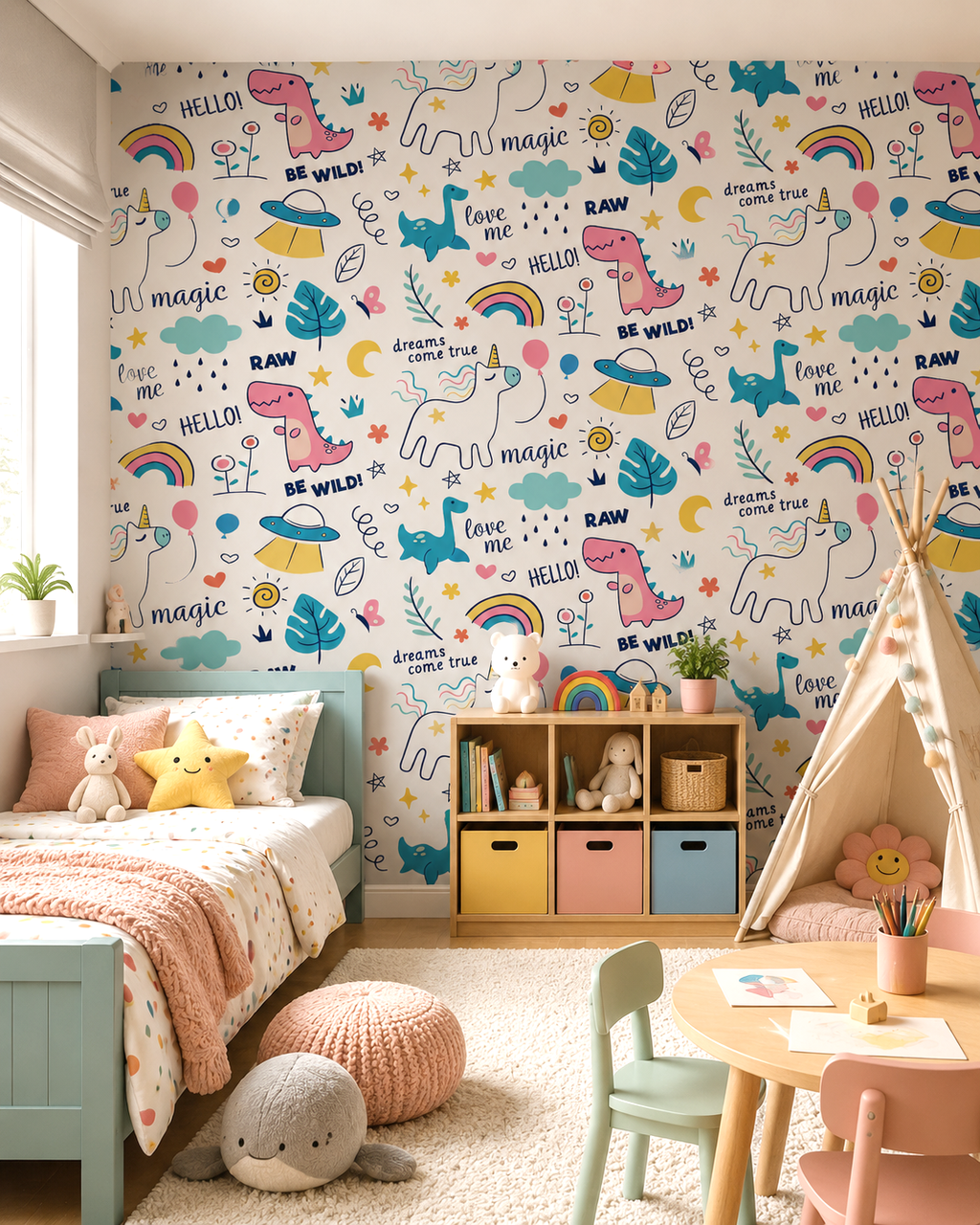 Dreamland Dinos Wall Mural