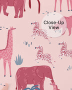 Safari Blush Wall Mural
