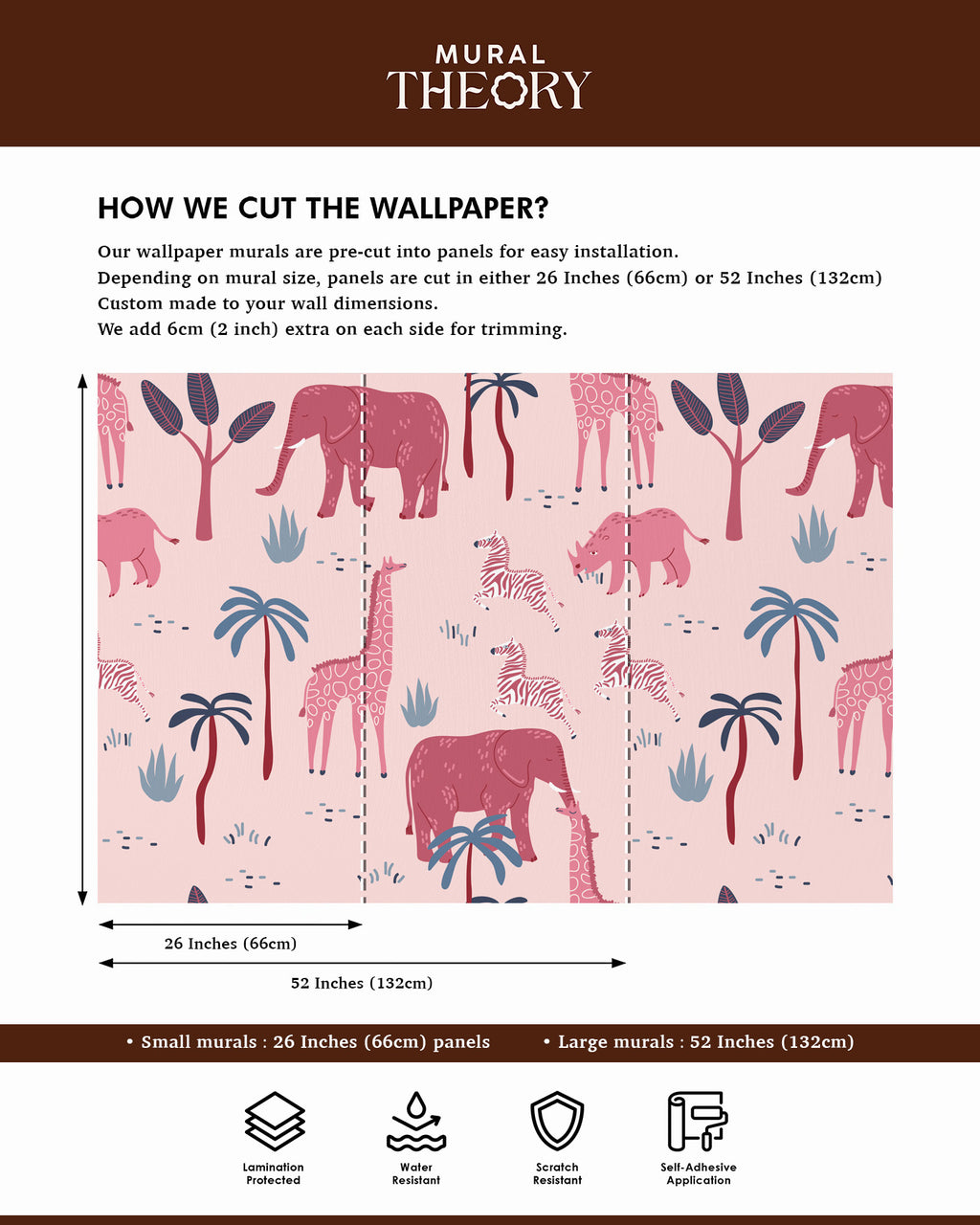 Safari Blush Wall Mural