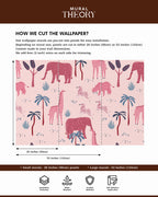 Safari Blush Wall Mural