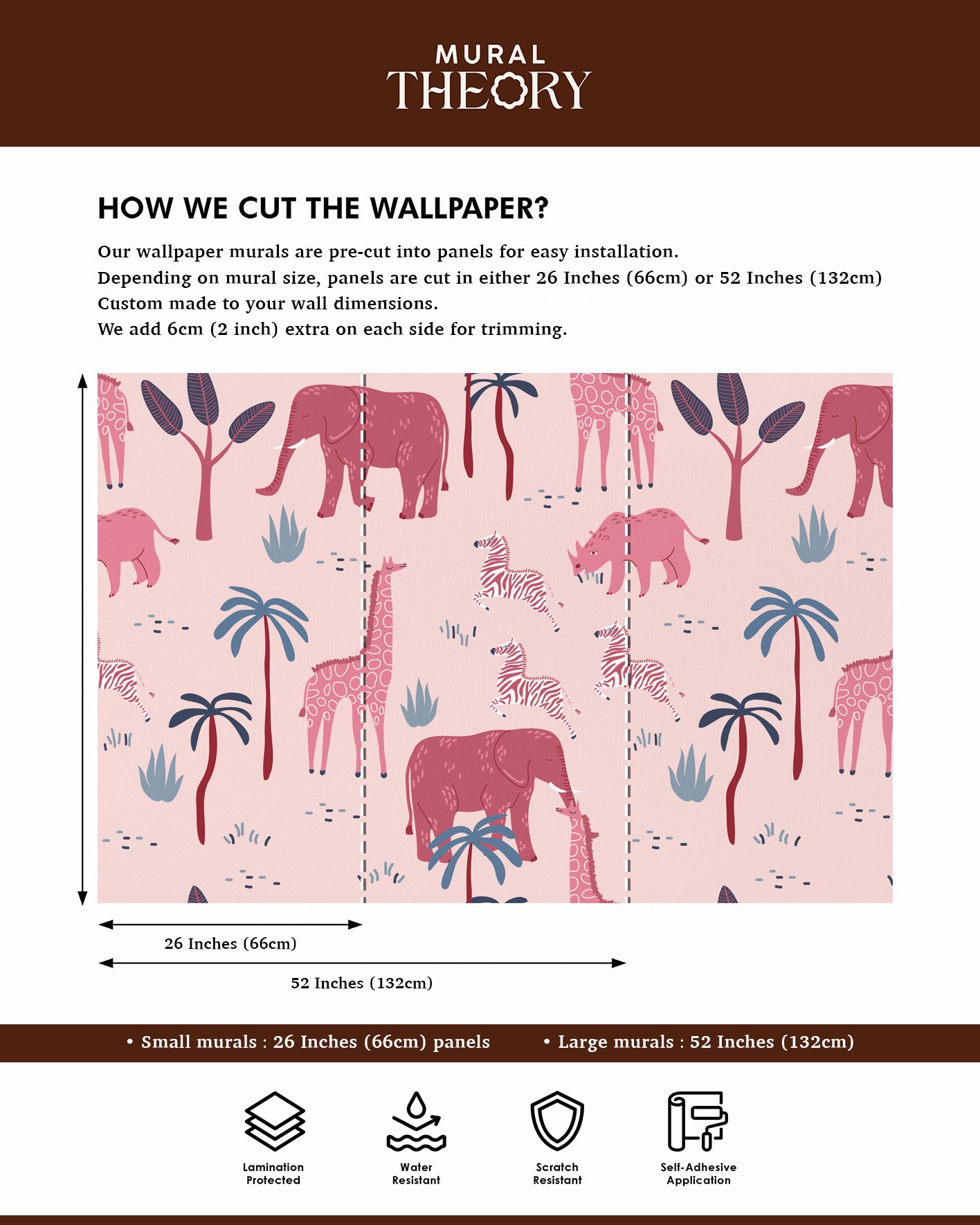 Safari Blush Wall Mural