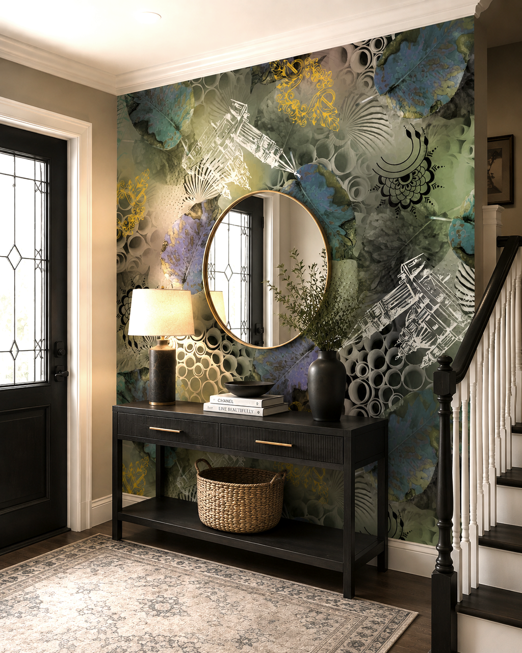 Oceanic Mosaic Wall Mural