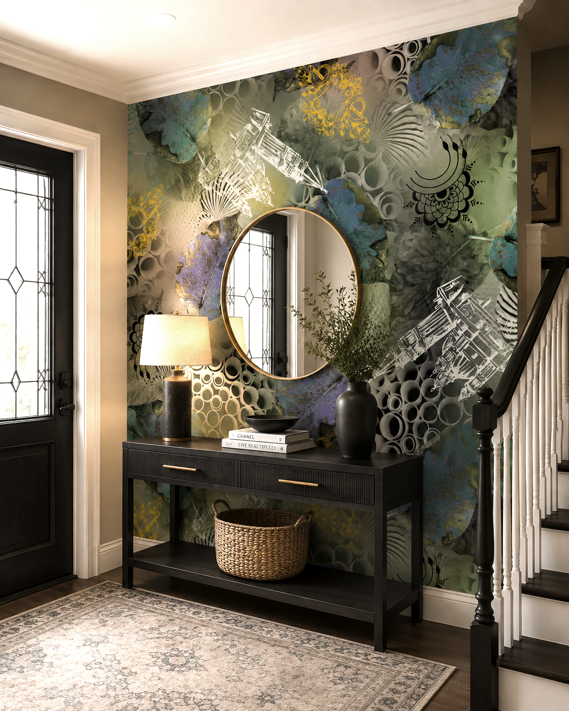 Oceanic Mosaic Wall Mural