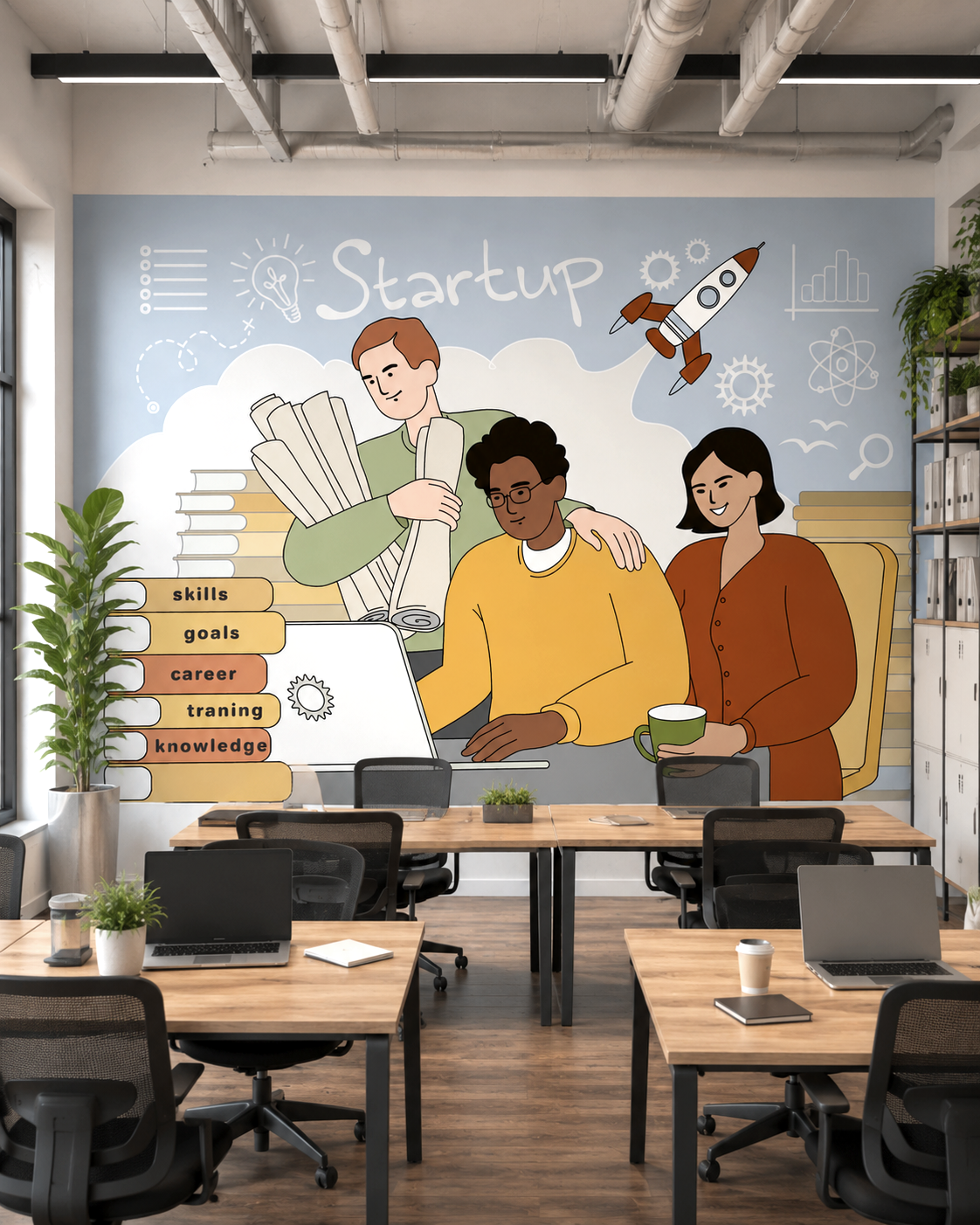 Startup Growth Wall Mural