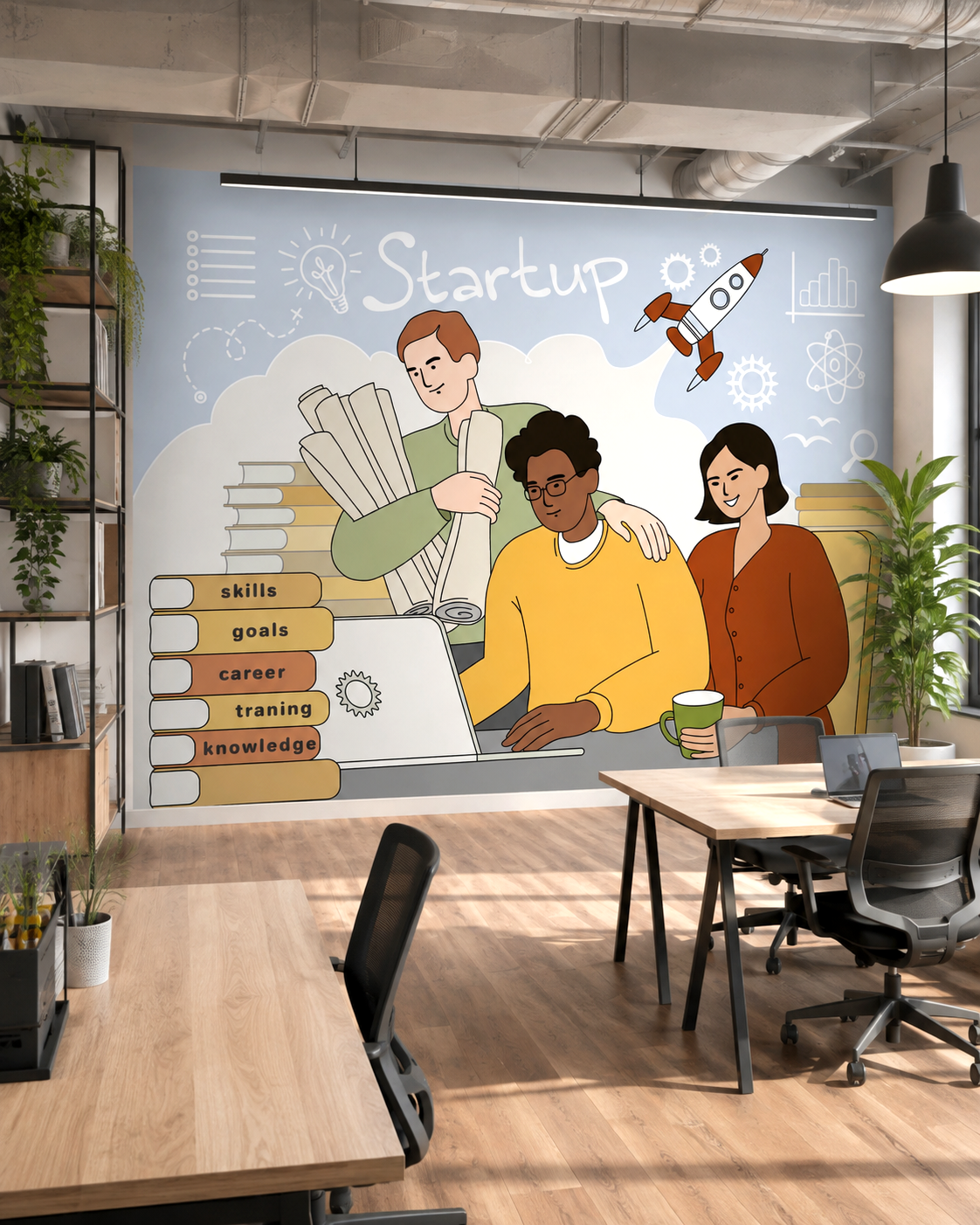 Startup Growth Wall Mural
