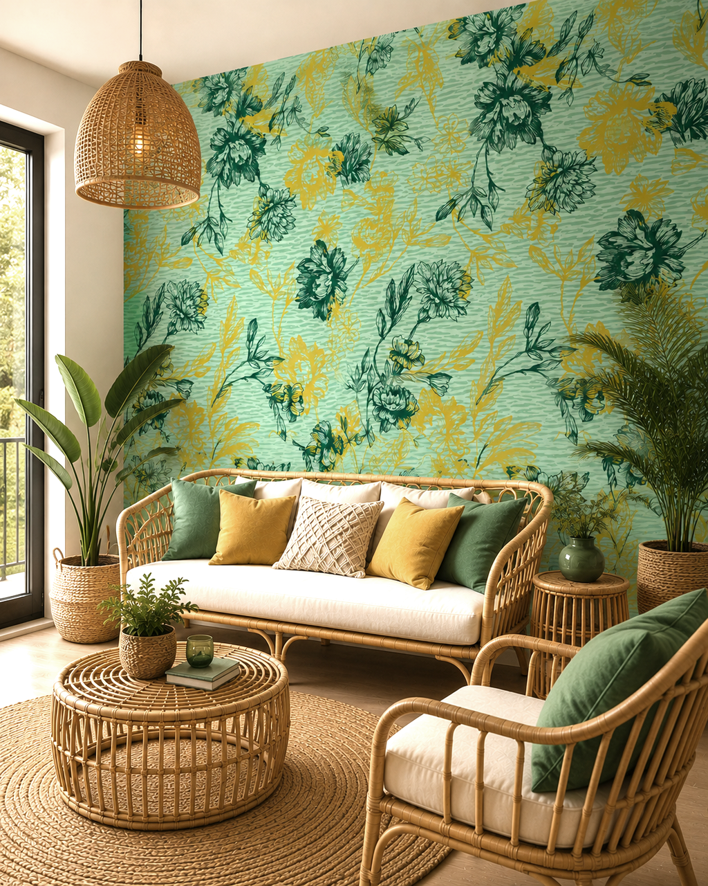 Meadow Sketches Wall Mural