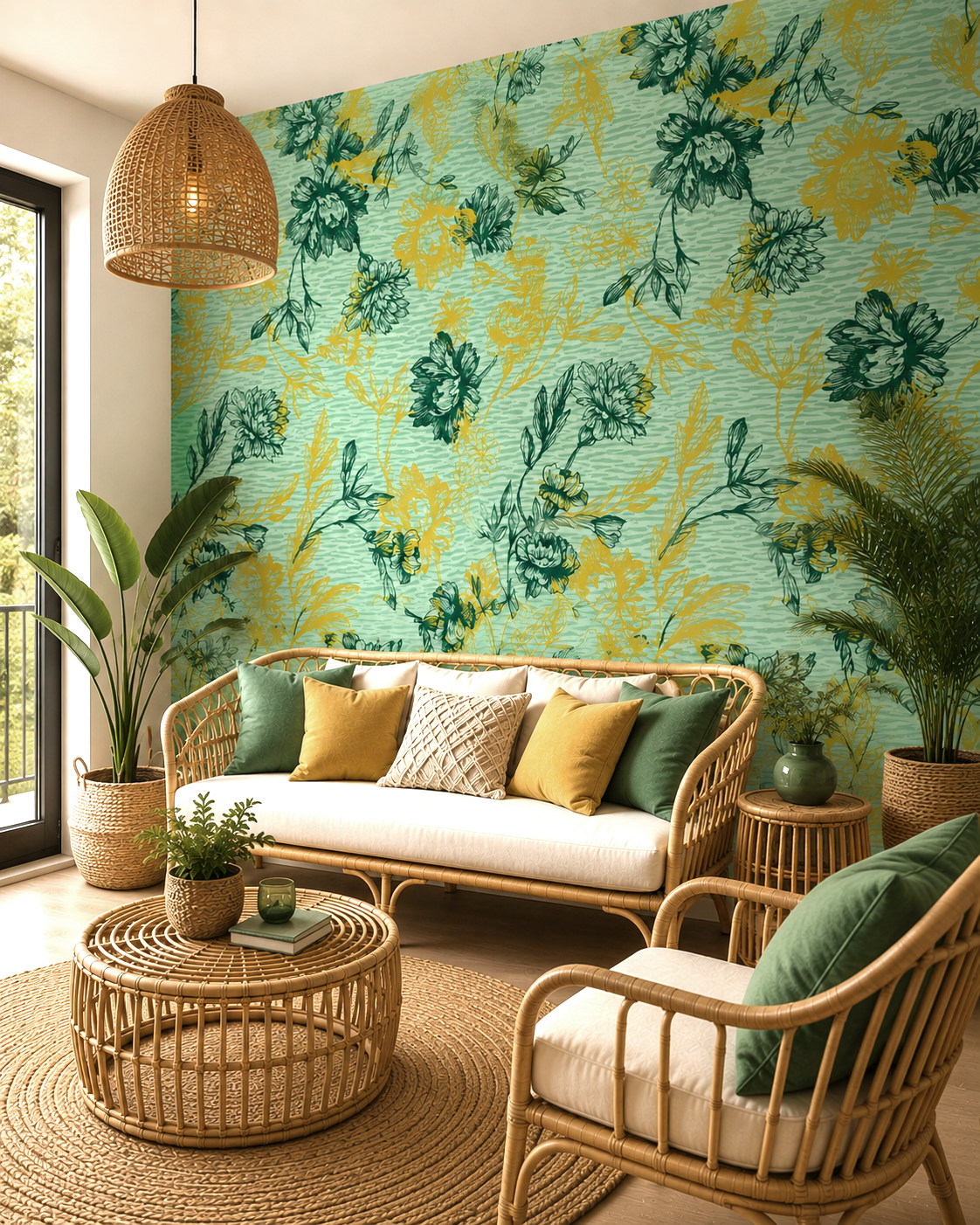 Meadow Sketches Wall Mural