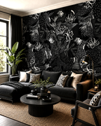 Midnight Botanica Wall Mural