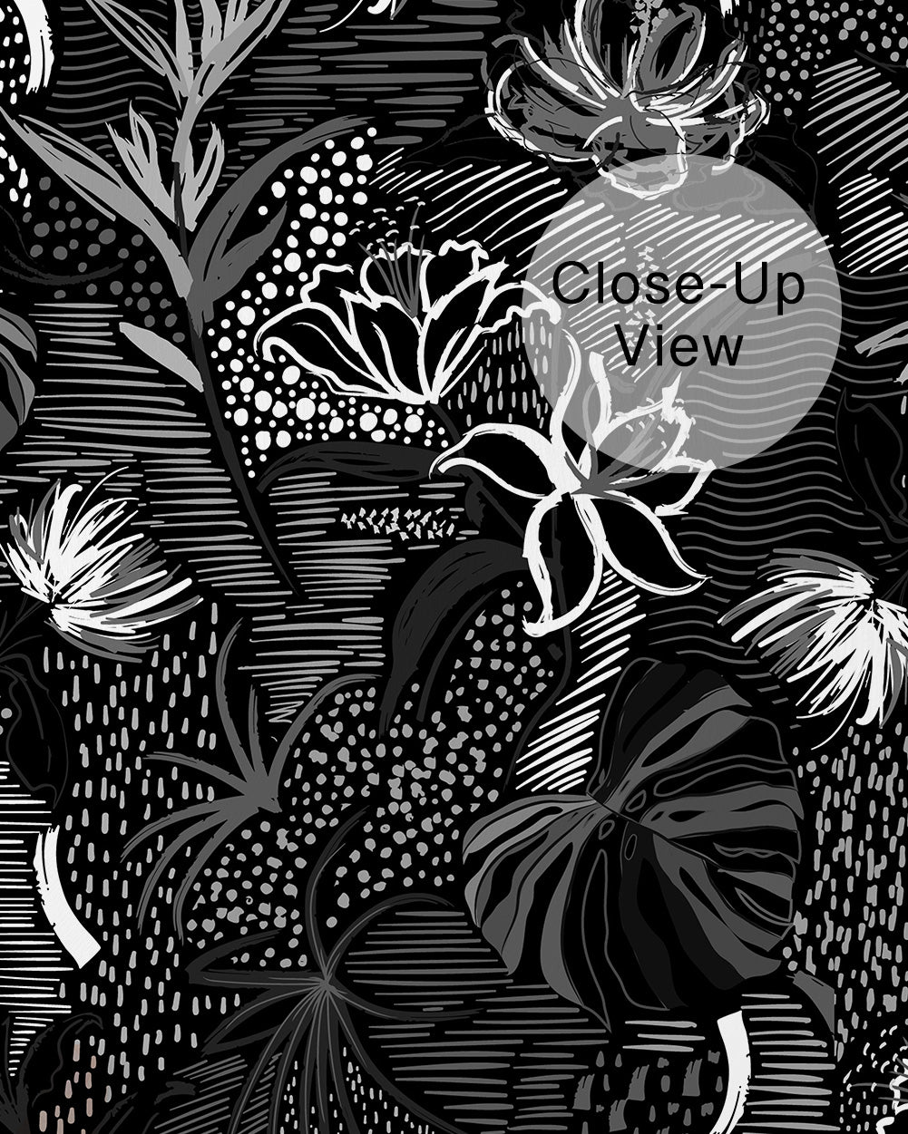 Midnight Botanica Wall Mural