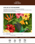 Tropical Hummingbird Wall Mural