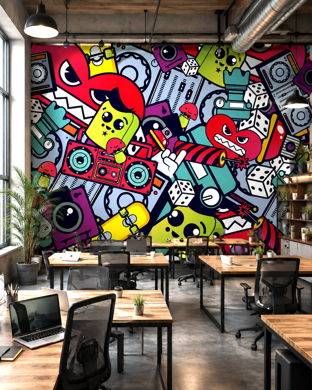 Retro Pop Art Wall Mural
