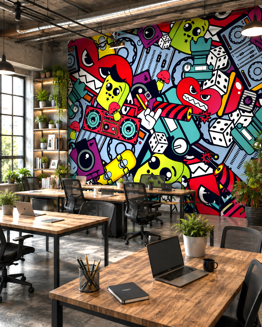 Retro Pop Art Wall Mural