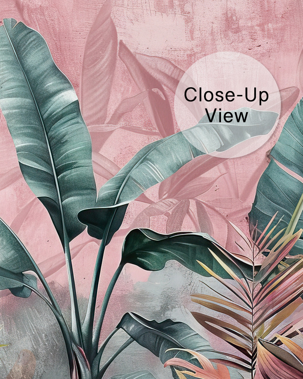 Tropical Blush Wall Mural