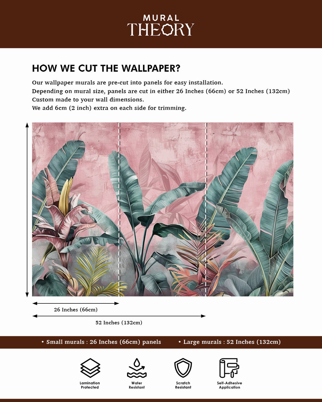 Tropical Blush Wall Mural