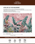 Tropical Blush Wall Mural