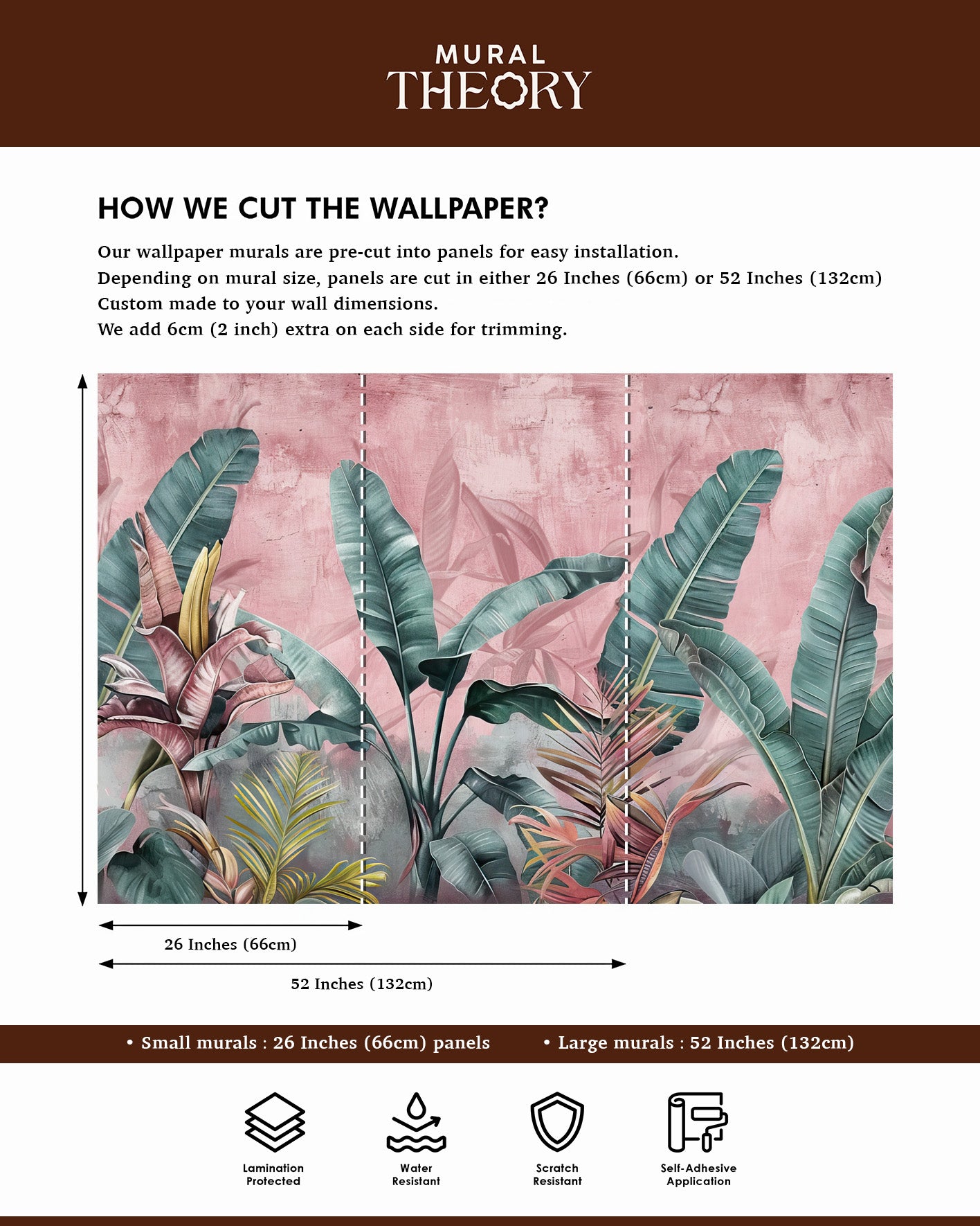 Tropical Blush Wall Mural