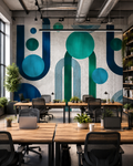 Geometric Flow Wall Mural
