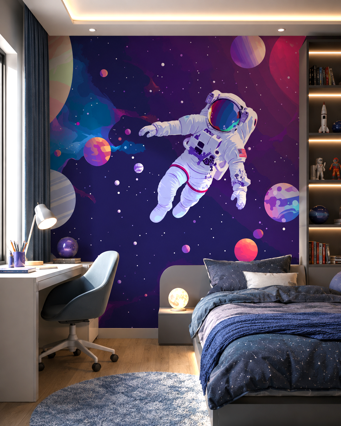 Cosmic Explorer Wall Mural