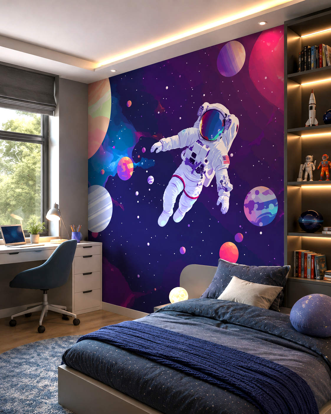 Cosmic Explorer Wall Mural