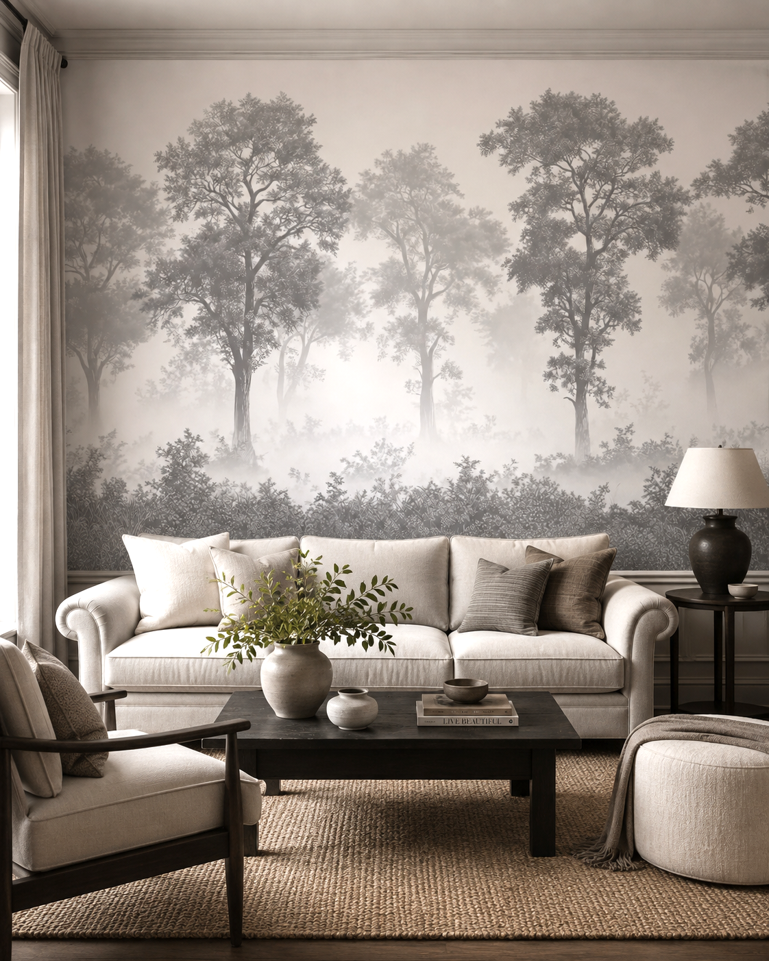 Misty Grove Wall Mural