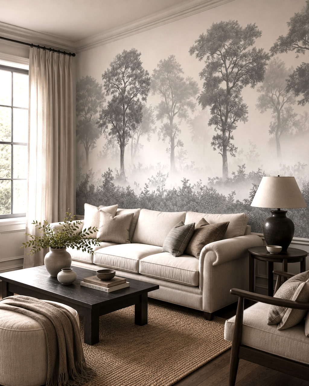 Misty Grove Wall Mural