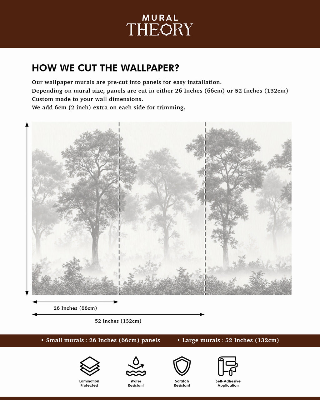 Misty Grove Wall Mural