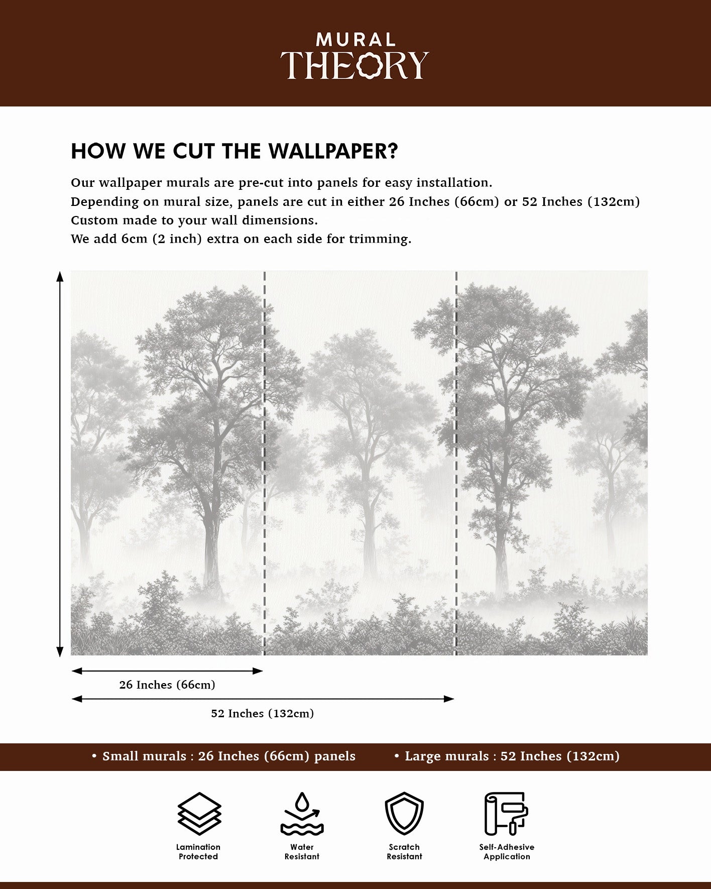Misty Grove Wall Mural