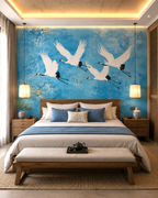 Azure Flight Wall Mural