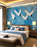Azure Flight Wall Mural