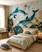 Dolphin Dreamscape Wall Mural
